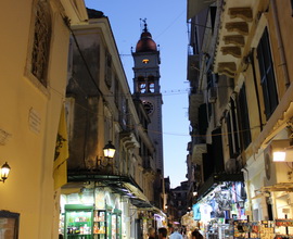 View of the old town of Corfu