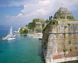 The Venetian Old Fortress near Corfu port